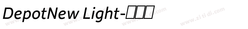 DepotNew Light字体转换